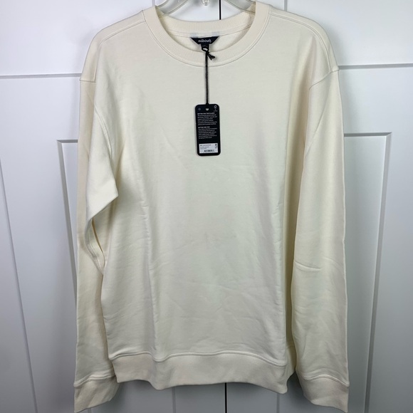 NWT Allbirds Men’s R&R Sweatshirt LARGE Natural White Crewneck - Picture 2 of 5